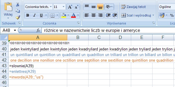 przykad 5 - kwota sownie po francusku - formua w Excel